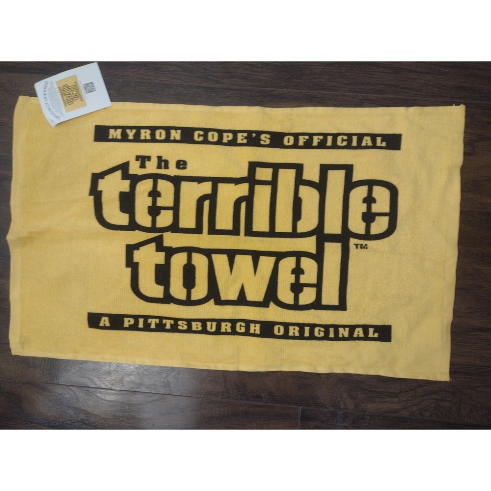 Lot Of 12 Pittsburgh Steelers Myron Cope's Yellow Terrible Towels Please Read...